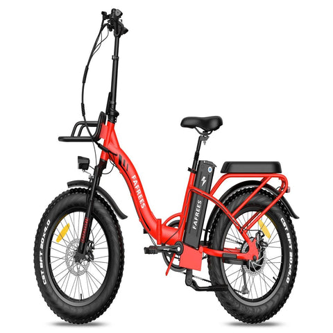 FAFREES F20 Max - Bicicleta Elétrica 500W 1080WH 110KM Autonomia - Vermelha
