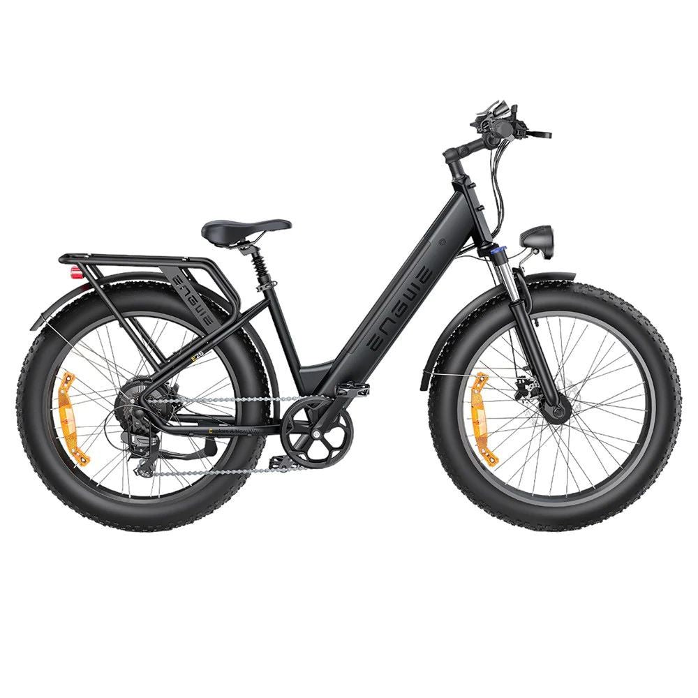 ENGWE E26 Step-thru - Bicicleta Elétrica 250W 768WH 140KM Autonomia - Cinza