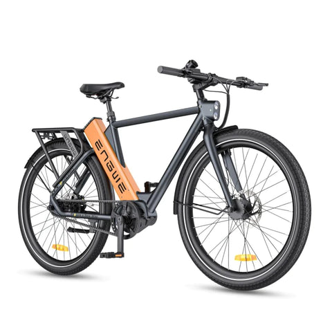 Bicicleta Elétrica ENGWE P275 PRO 19.2AH - Potência 250W Bateria 691.2Wh Autonomia 260KM - Preto e Laranja