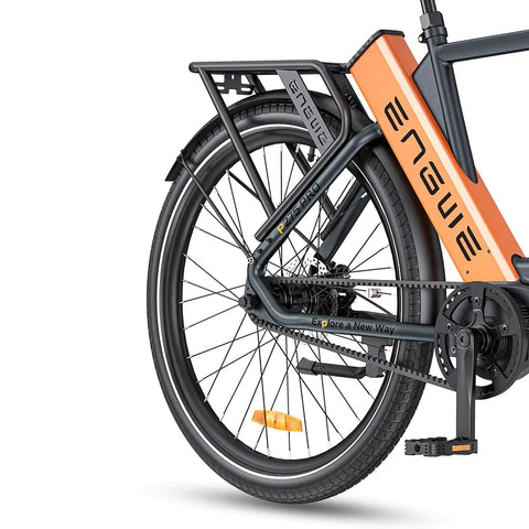 Bicicleta Elétrica ENGWE P275 PRO 19.2AH - Potência 250W Bateria 691.2Wh Autonomia 260KM - Preto e Laranja