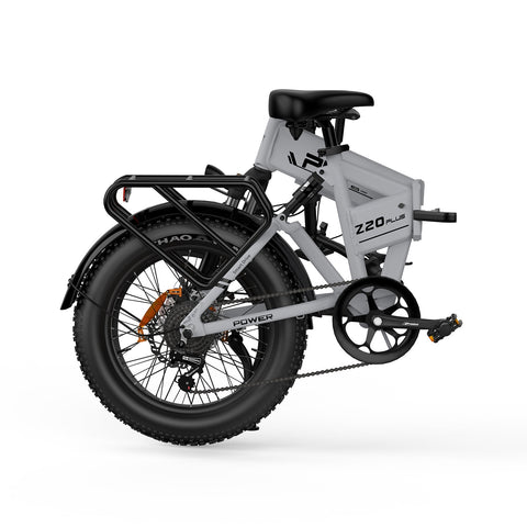 Bicicleta Elétrica PVY Z20 Plus 500 - 250W Bateria 48V14.5AH 100KM Autonomia Freios a Disco Mecânicos - Cinza