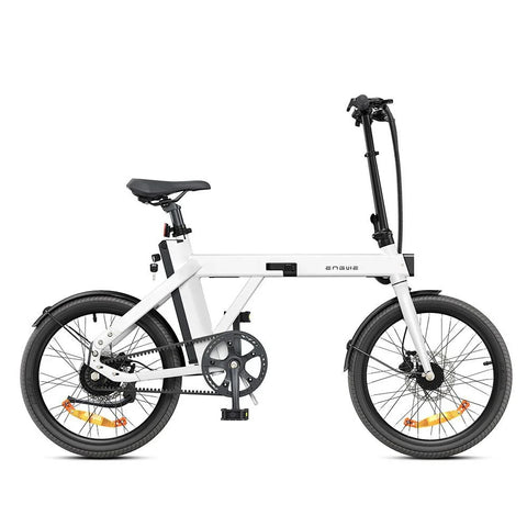 Bicicleta Elétrica ENGWE P20 - Pneus De 20 Polegadas Potência 250W Bateria 36V9.6Ah 100KM Autonomia - Branco