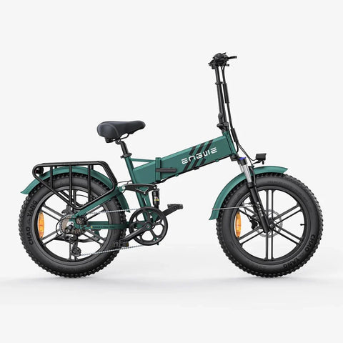 Bicicleta Elétrica Engwe Engine Pro 2.0 - Pneus De 20 Polegadas Potência 750W Bateria 52V16Ah 110KM Autonomia - Verde