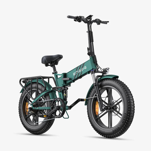 Bicicleta Elétrica Engwe Engine Pro 2.0 - Pneus De 20 Polegadas Potência 750W Bateria 52V16Ah 110KM Autonomia - Verde