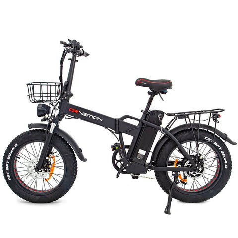 Bicicleta elétrica DrveTion AT20 - Potência 750W Bateria 48V15Ah Alcance 55-70KM Travões de Disco - Preto Fosco