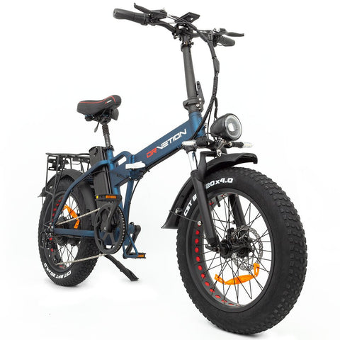 Bicicleta elétrica DrveTion AT20 - Potência 750W Bateria 48V20Ah Alcance 60-90KM Travões de Disco - Azul Fosco