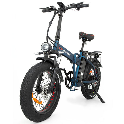 Bicicleta elétrica DrveTion AT20 - Potência 750W Bateria 48V20Ah Alcance 60-90KM Travões de Disco - Azul Fosco