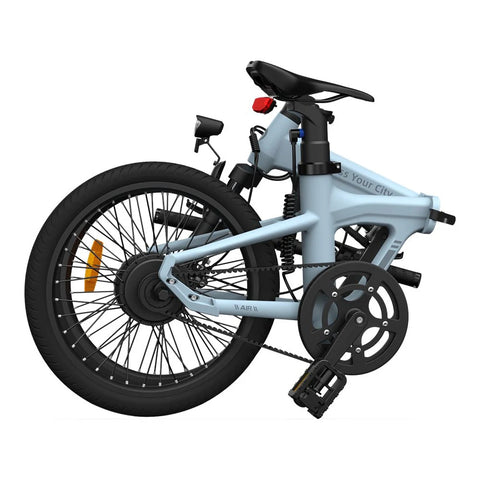 Bicicleta Elétrica ADO Air 20S - Potência 250W Bateria 36V9.6Ah Autonomia Assistida 100KM Freio a Disco Hidráulico - Azul