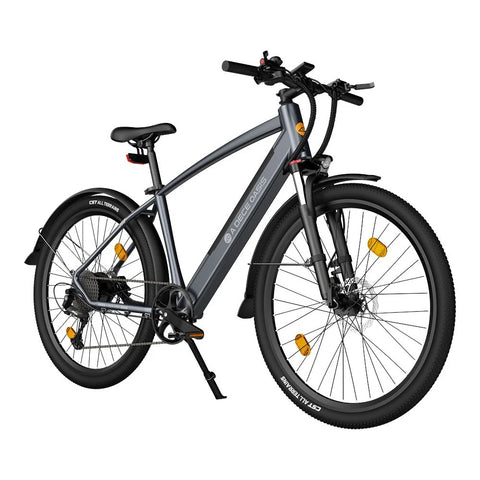 Bicicleta Elétrica ADO DECE 300C - Potência 250W Bateria 36V10.4Ah Autonomia Assistida 90KM Freio a Disco Hidráulico - Cinza