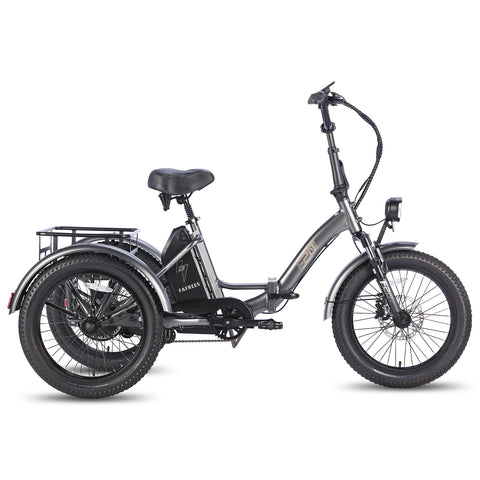 Bicicleta Elétrica FAFREES F20 Mate - Motor 500W Bateria 48V18.2AH Alcance 110KM Freio a Disco Hidráulico - Cinza