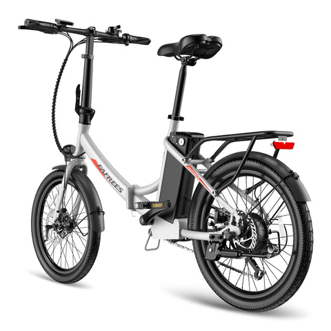 Bicicleta Elétrica FAFREES F20 Light 16.75AH - Motor 250W Bateria 36V16.75Ah Alcance 130KM Freio a Disco Mecânico - Branco