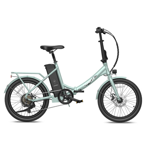 Bicicleta Elétrica FAFREES F20 Lasting - Motor 250W Bateria 36V18.2Ah Alcance 120KM Freio a Disco Mecânico - Verde