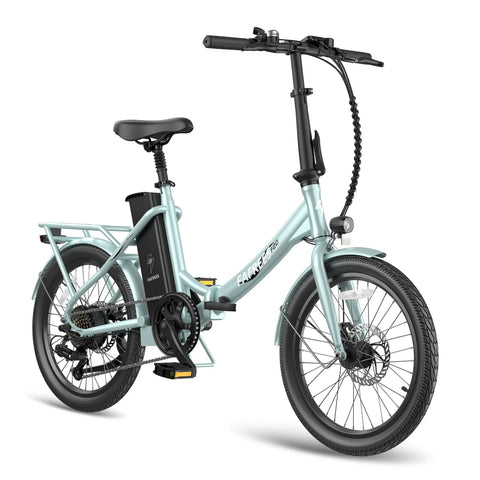 Bicicleta Elétrica FAFREES F20 Lasting - Motor 250W Bateria 36V18.2Ah Alcance 120KM Freio a Disco Mecânico - Verde