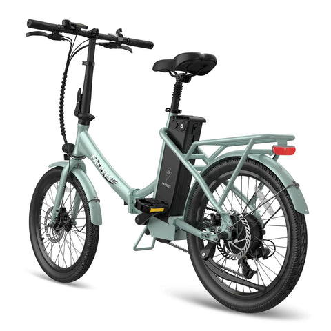 Bicicleta Elétrica FAFREES F20 Lasting - Motor 250W Bateria 36V18.2Ah Alcance 120KM Freio a Disco Mecânico - Verde