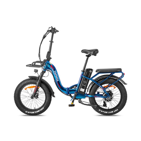 Bicicleta Elétrica FAFREES F20 Max 22.5AH - Motor 500W Bateria 48V22.5AH Autonomia 110KM Freio a Disco Mecânico - Azul Roxo