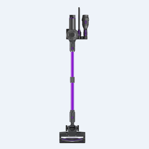 Vactidy V8 Pro Aspirador de Mão - Potência de Aspiração 25000Pa Bateria de 2200mAh Autonomia de 35min 66dB de Ruído - Preto roxo