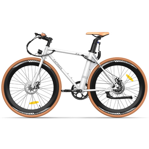 Bicicleta Elétrica FAFREES F1 10AH – Motor 250W Bateria 36V10AH Pneus de 27.5 Polegadas Travões de Disco Mecânicos - Branco