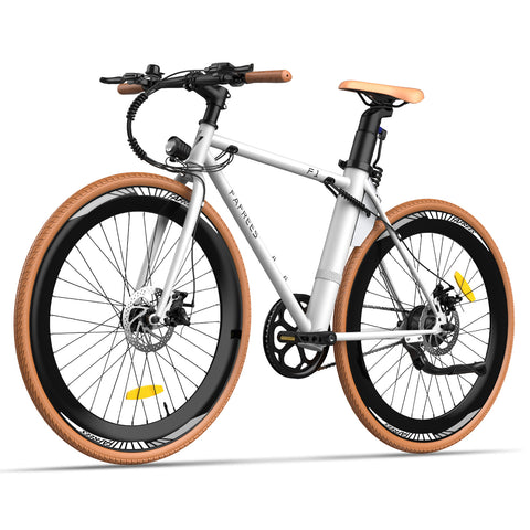 Bicicleta Elétrica FAFREES F1 10AH – Motor 250W Bateria 36V10AH Pneus de 27.5 Polegadas Travões de Disco Mecânicos - Branco